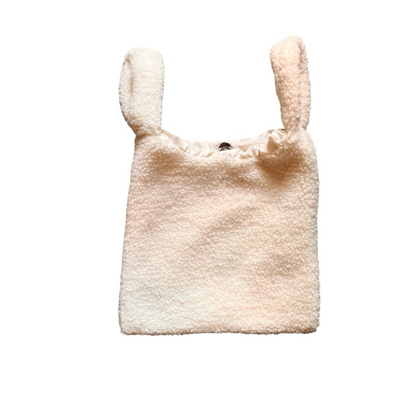 Strawberry Milk Fuzzy Tote Bag - Picture 3 of 5